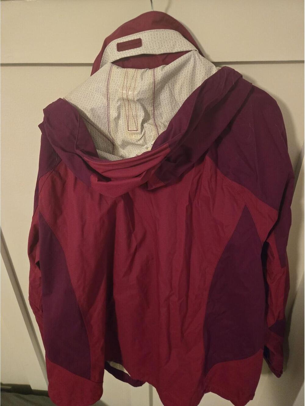 L.L. Bean Women's Weatherproof Hiking Jacket Maroon XL - Picture 4 of 5